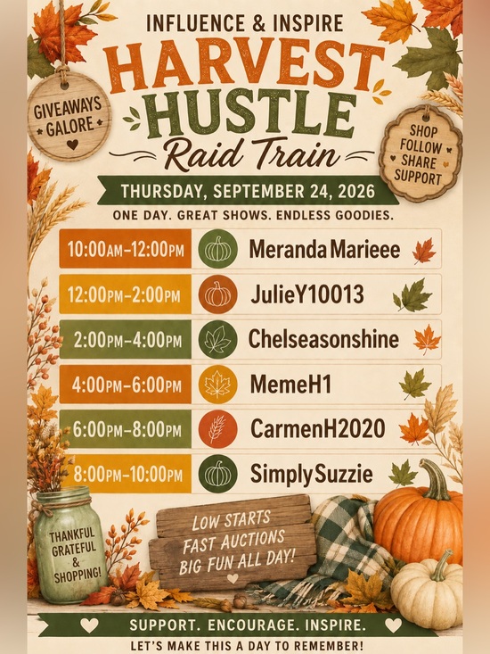 Accessories - Influence & Inspire 🍁 Harvest Hustle 🍁 Raid Train!
